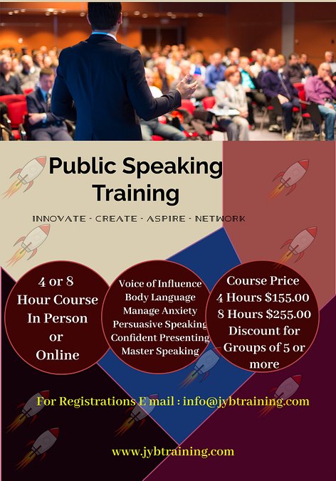 Public Speaking Flyer